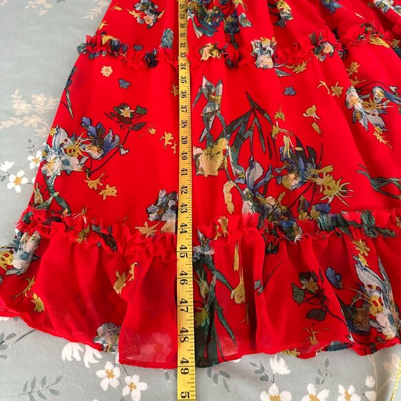 CeCe Chiffon Smocked Midi Dress - Size XL - Picture 8 of 9